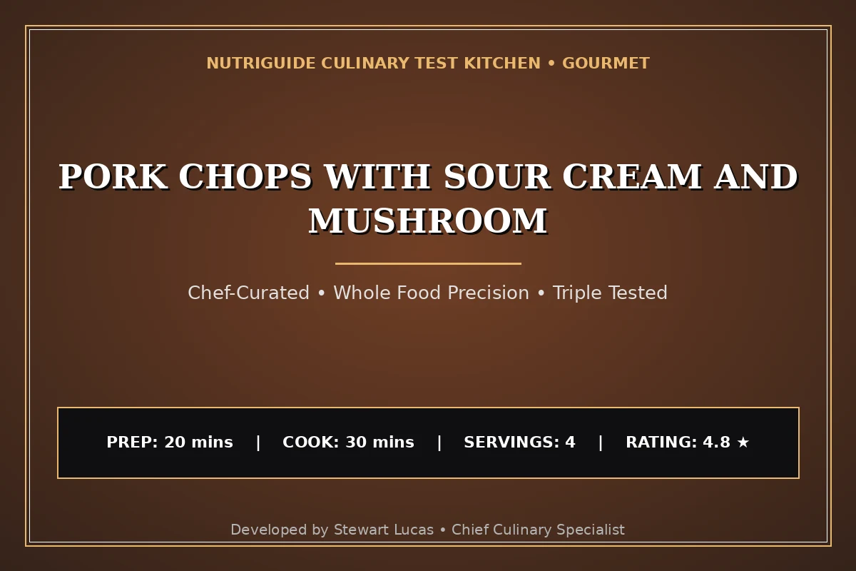 Pork Chops With Sour Cream And Mushroom
