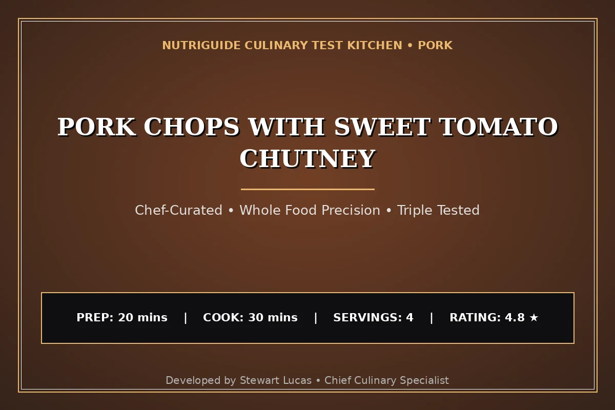 Pork Chops With Sweet Tomato Chutney