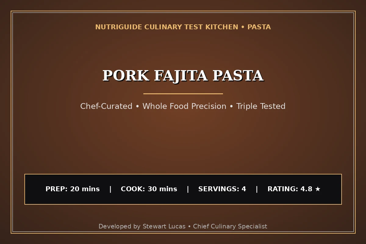 Pork Fajita Pasta