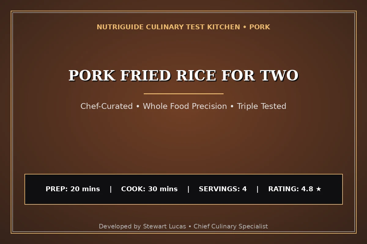 Pork Fried Rice For Two