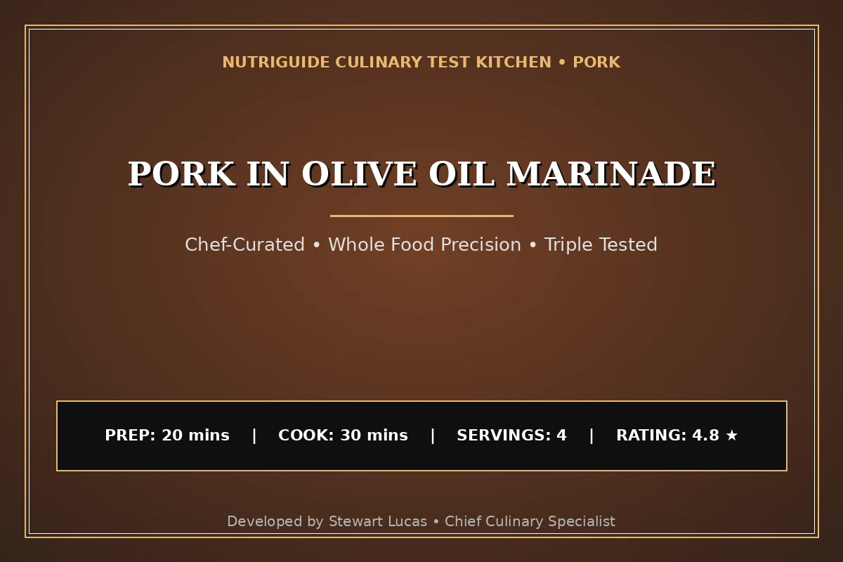 Pork In Olive Oil Marinade