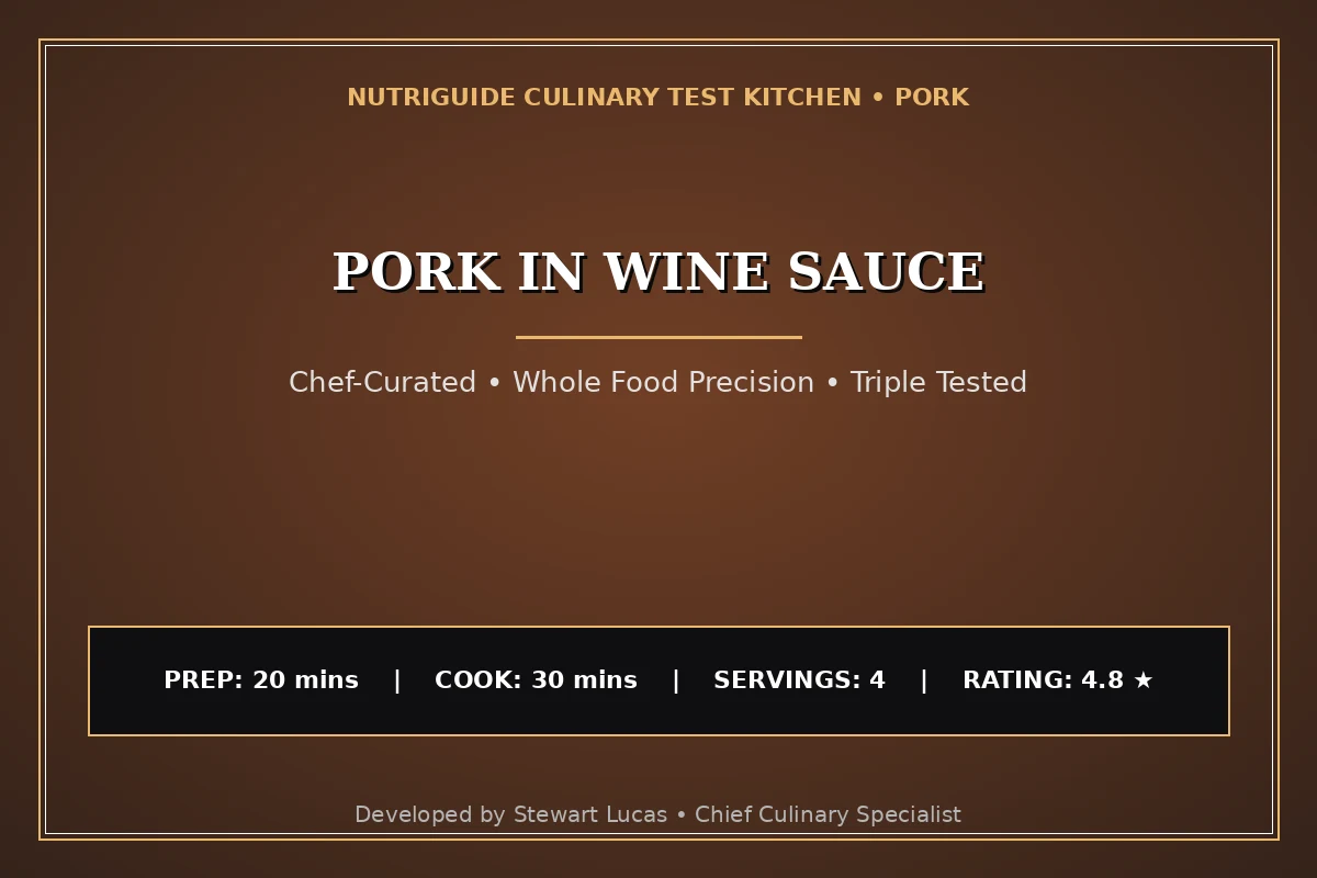 Pork In Wine Sauce