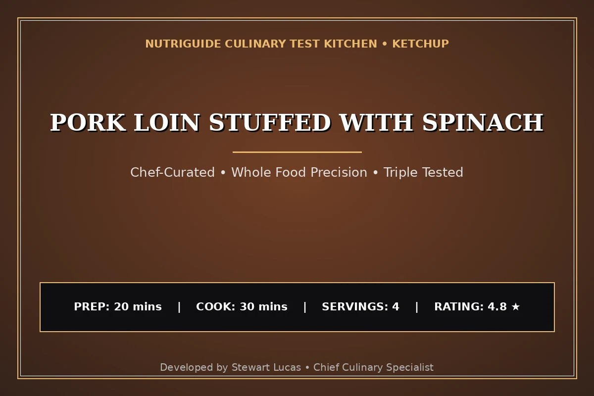 Pork Loin Stuffed With Spinach