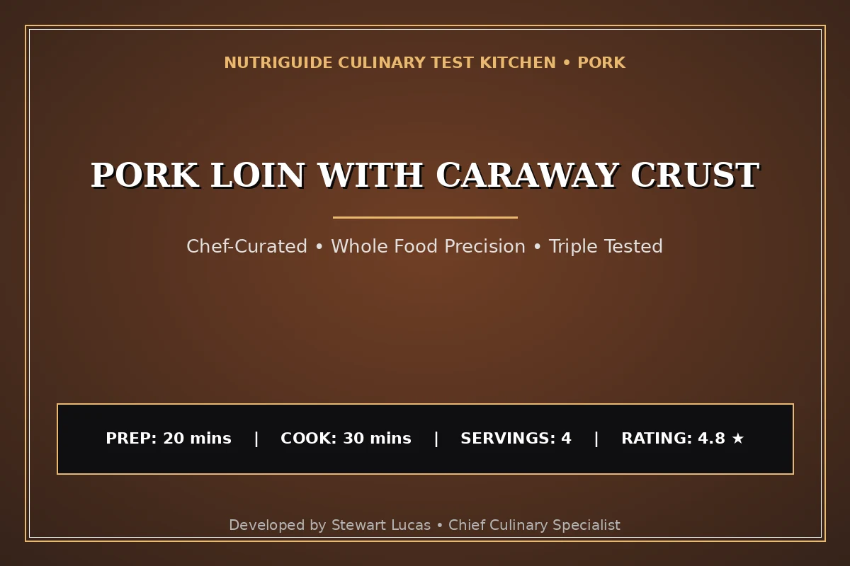 Pork Loin With Caraway Crust