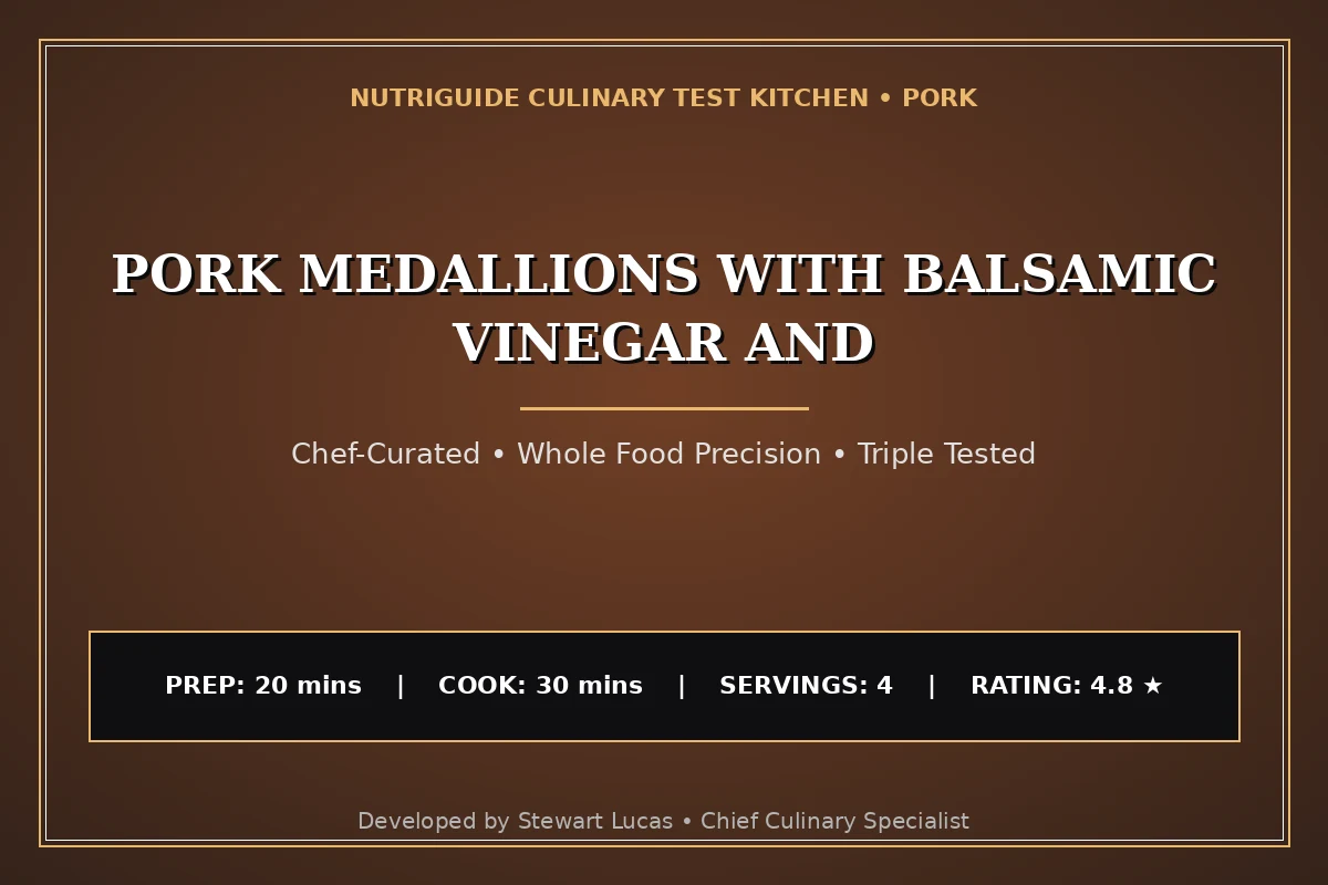 Pork Medallions With Balsamic Vinegar And