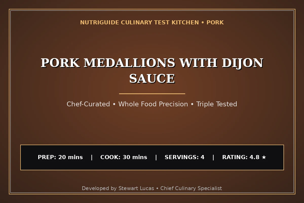 Pork Medallions With Dijon Sauce