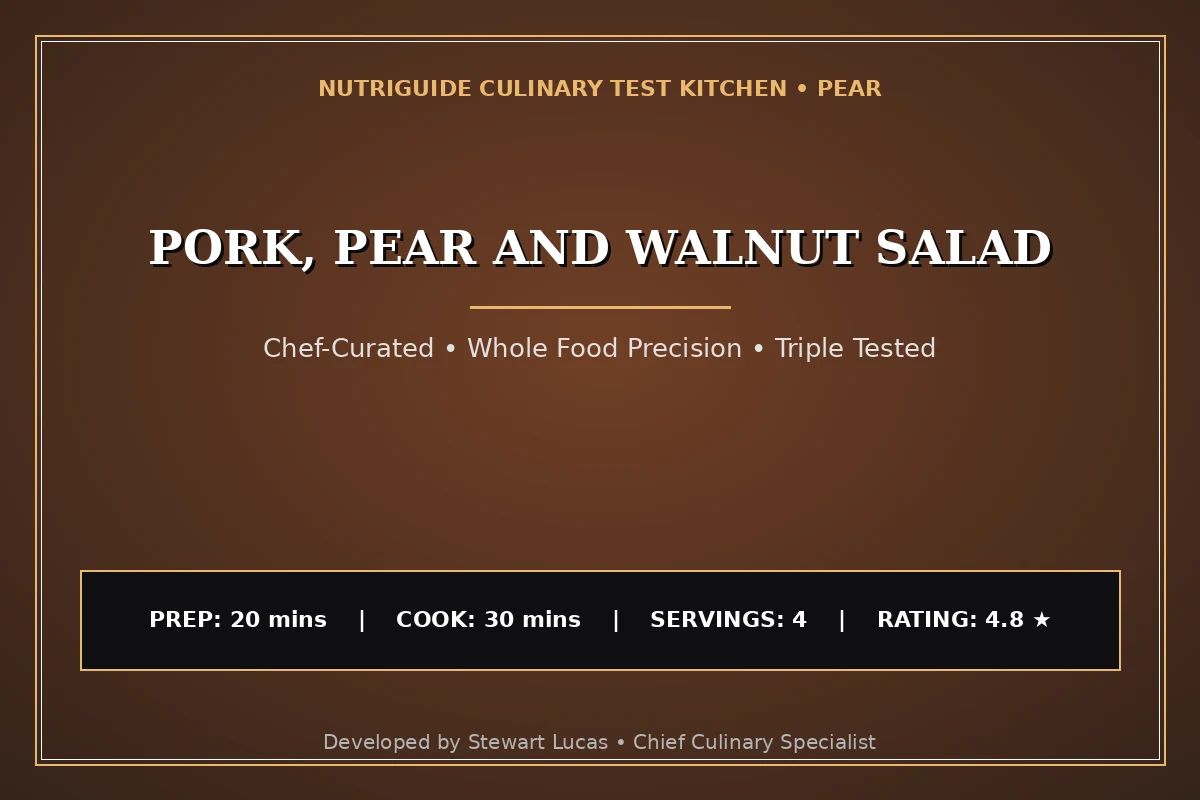 Pork, Pear And Walnut Salad