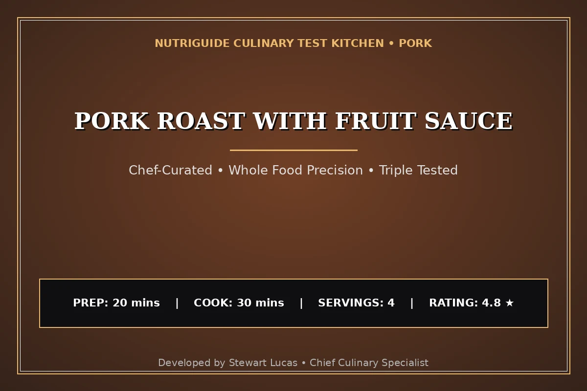 Pork Roast With Fruit Sauce