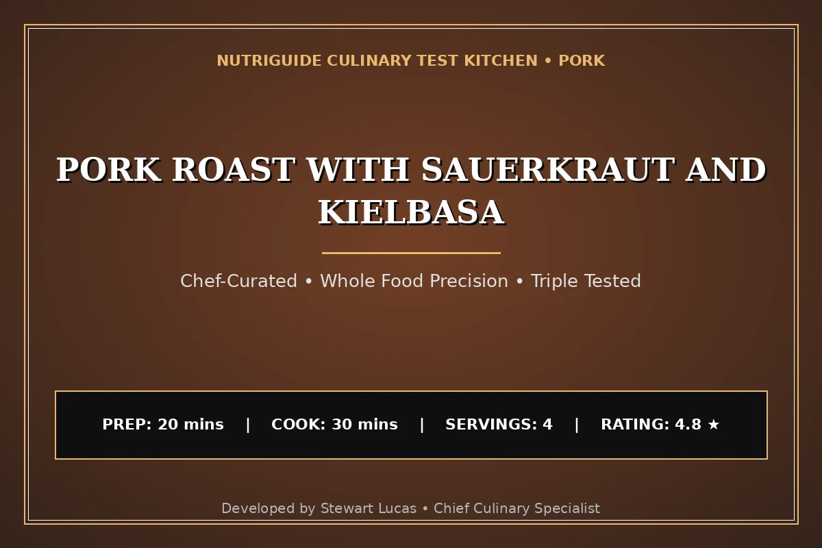 Pork Roast With Sauerkraut And Kielbasa
