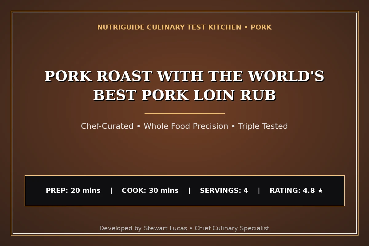 Pork Roast With The World'S Best Pork Loin Rub