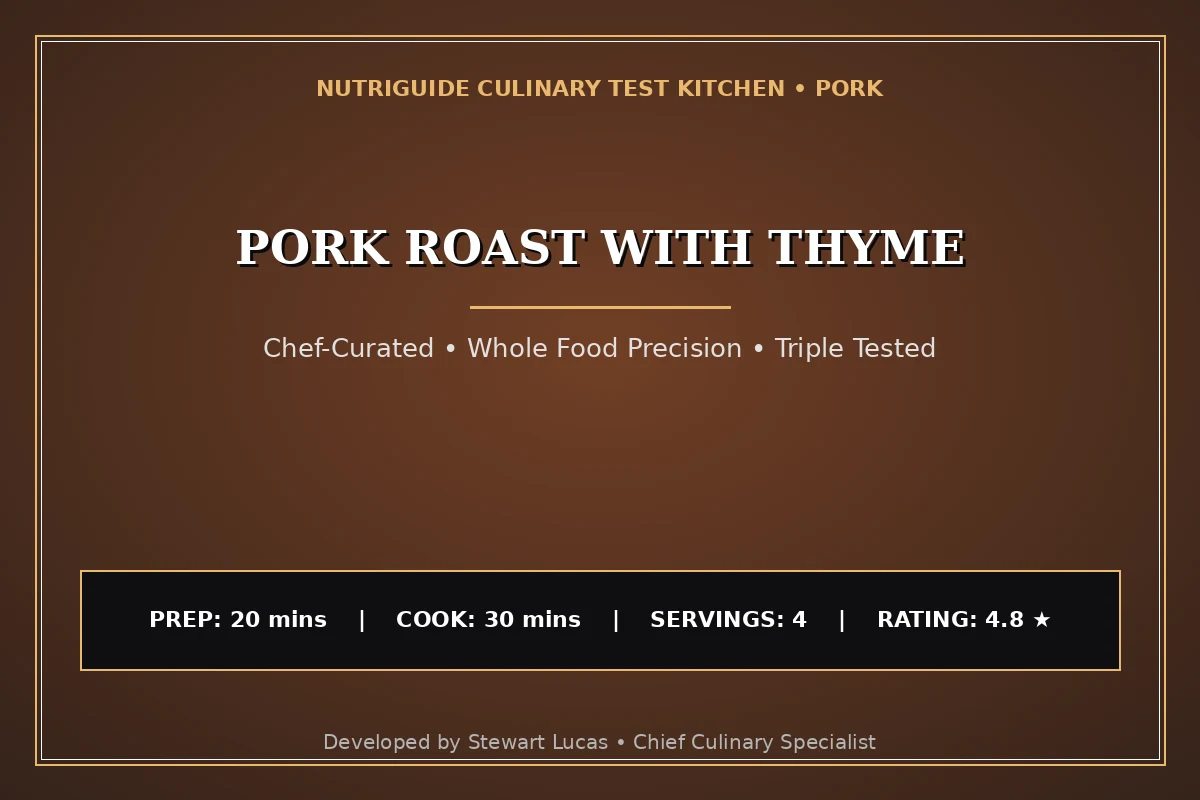 Pork Roast With Thyme