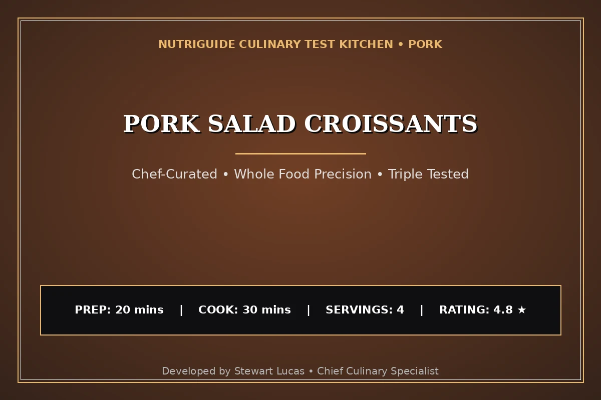 Pork Salad Croissants