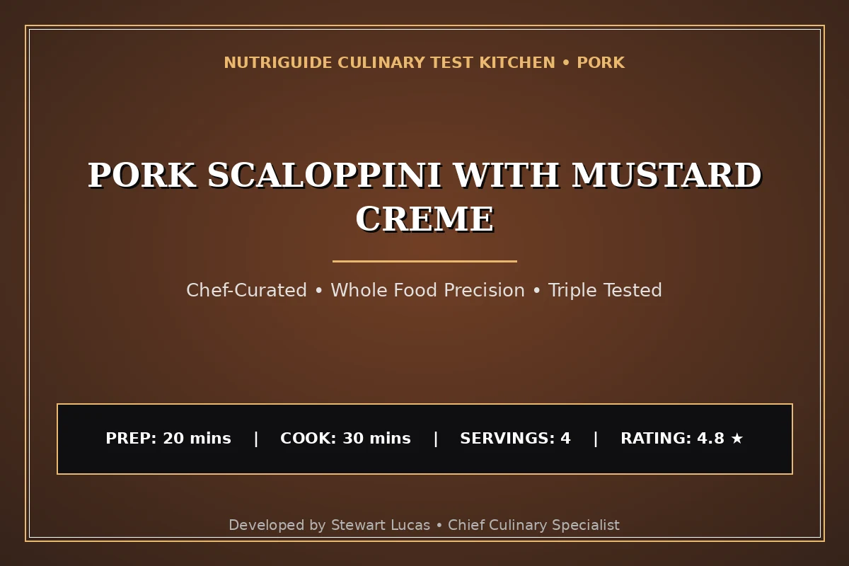 Pork Scaloppini With Mustard Creme