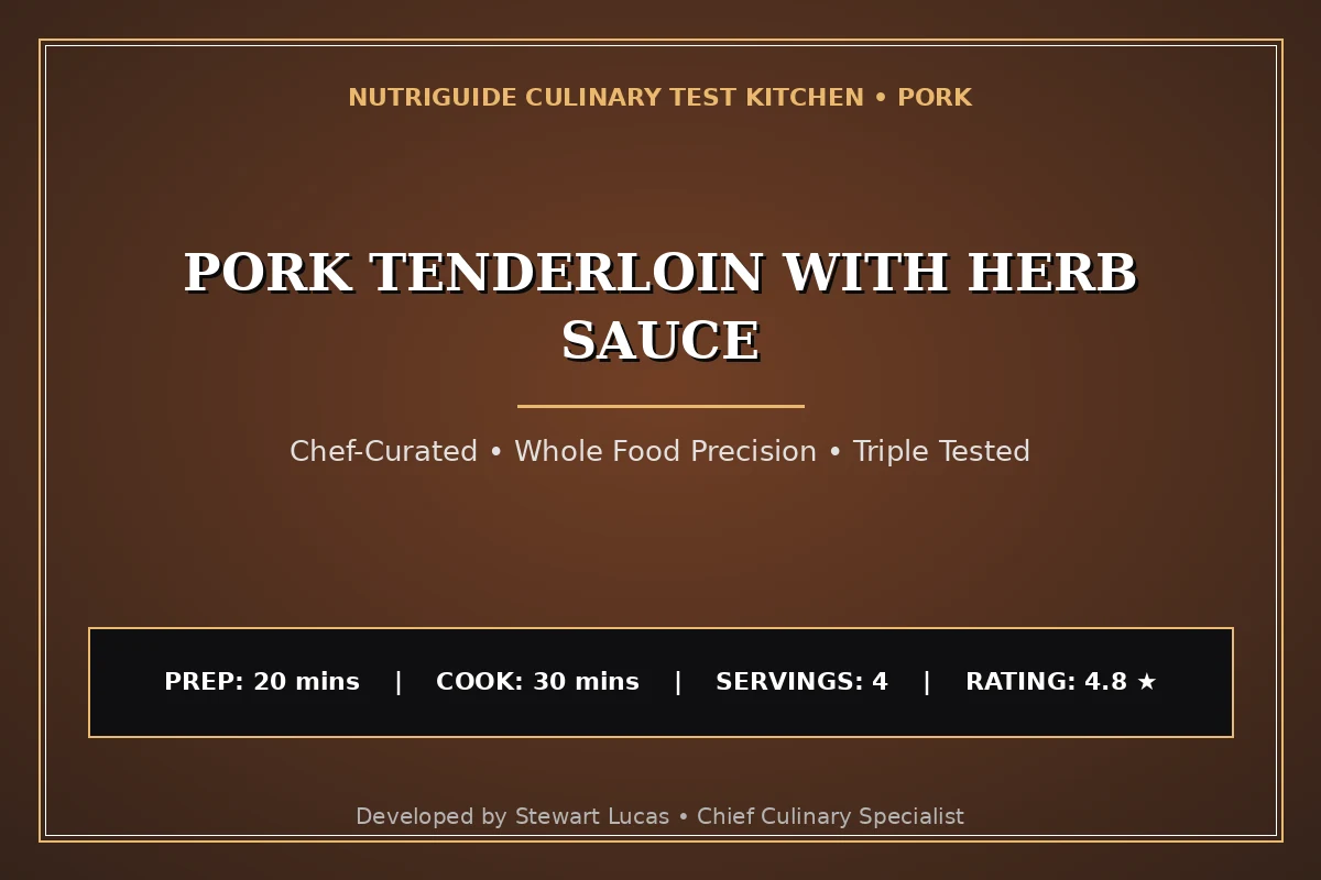 Pork Tenderloin With Herb Sauce