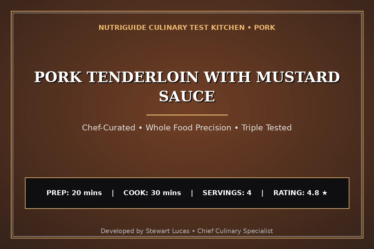 Pork Tenderloin With Mustard Sauce
