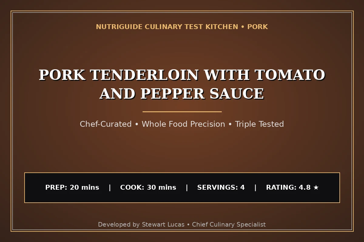 Pork Tenderloin With Tomato And Pepper Sauce