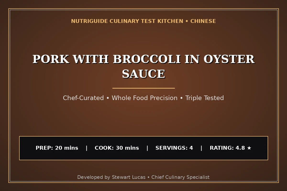 Pork With Broccoli In Oyster Sauce