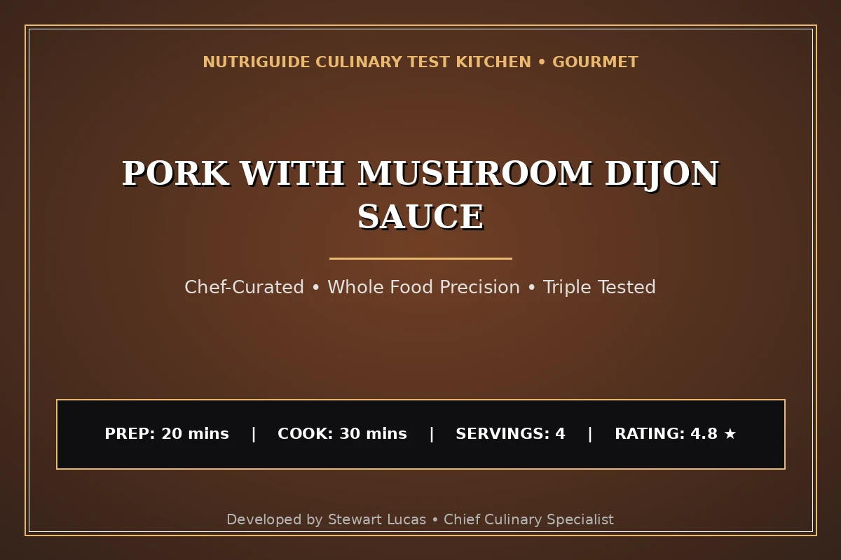 Pork With Mushroom Dijon Sauce