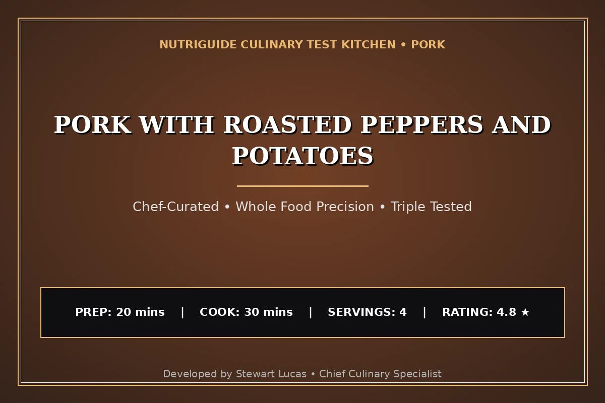 Pork With Roasted Peppers And Potatoes