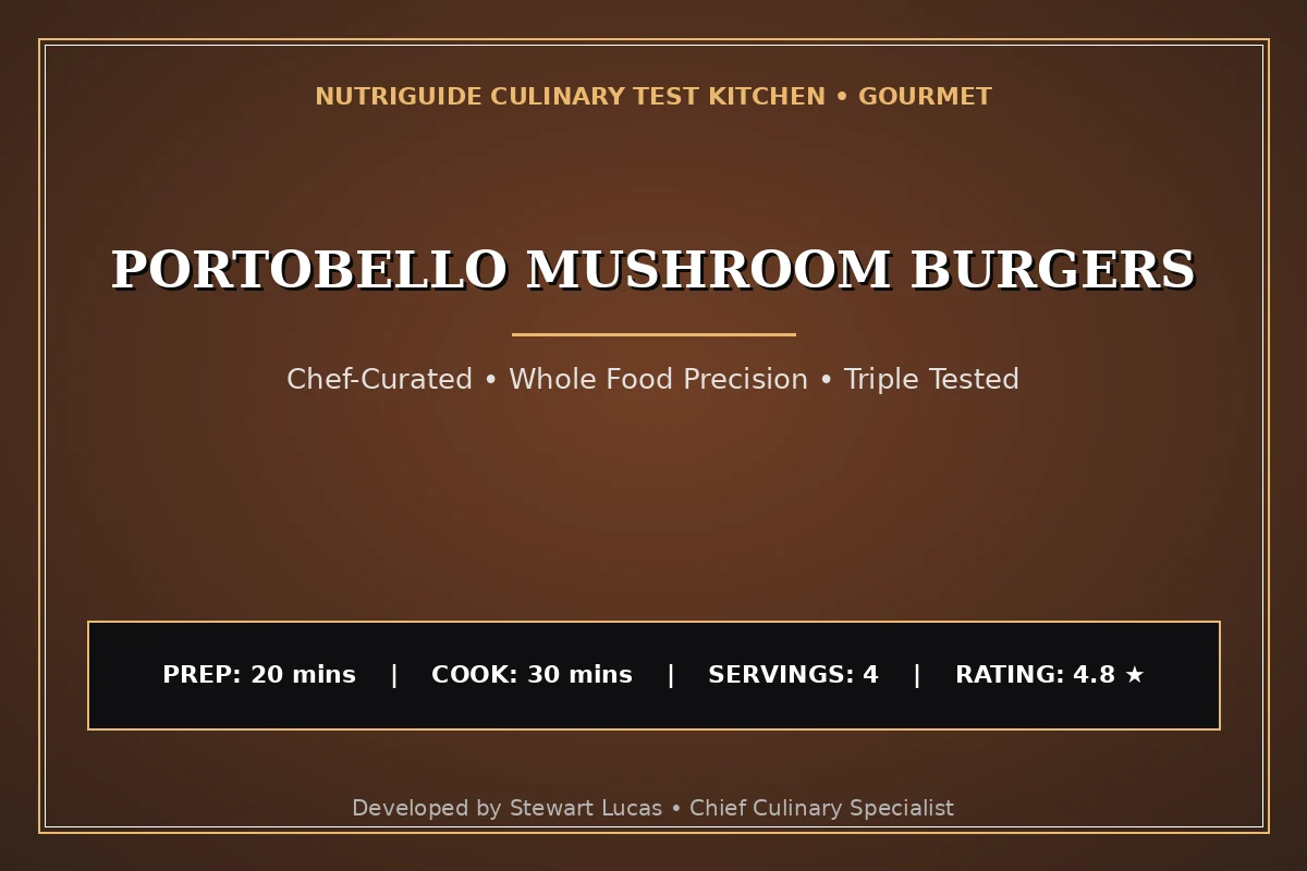 Portobello Mushroom Burgers