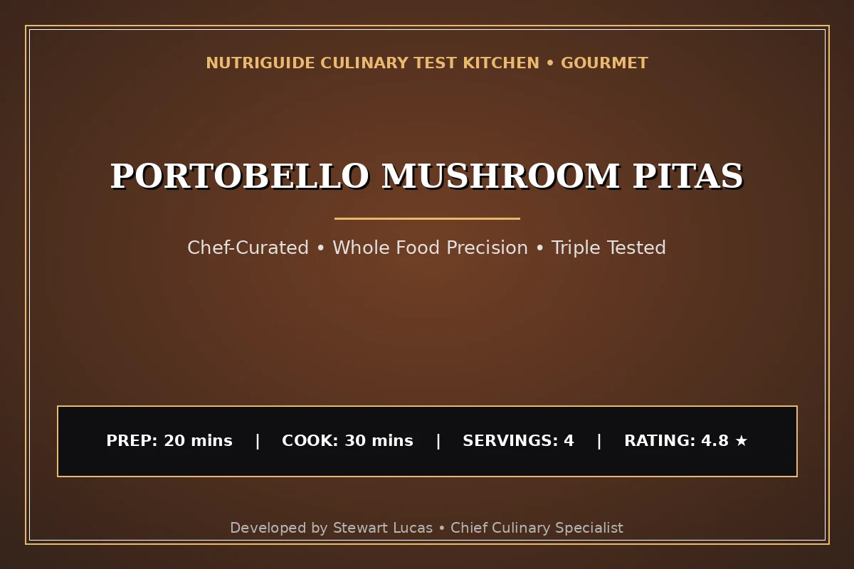 Portobello Mushroom Pitas