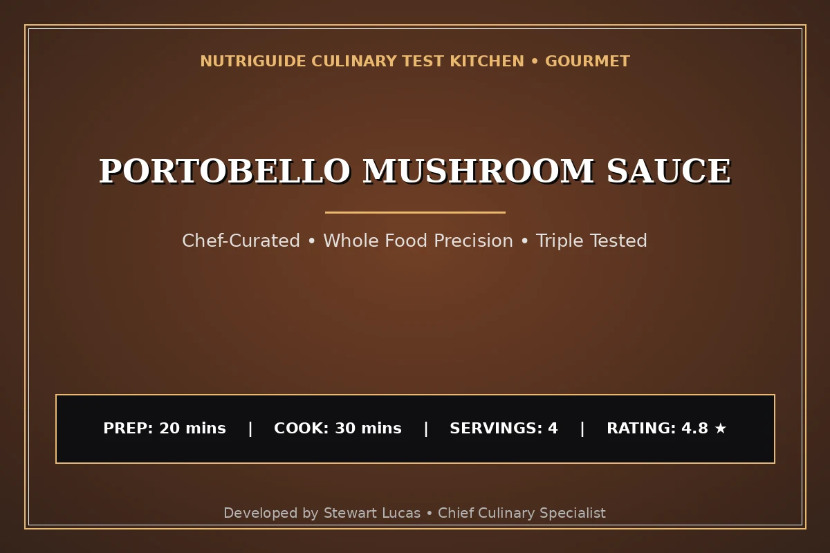 Portobello Mushroom Sauce
