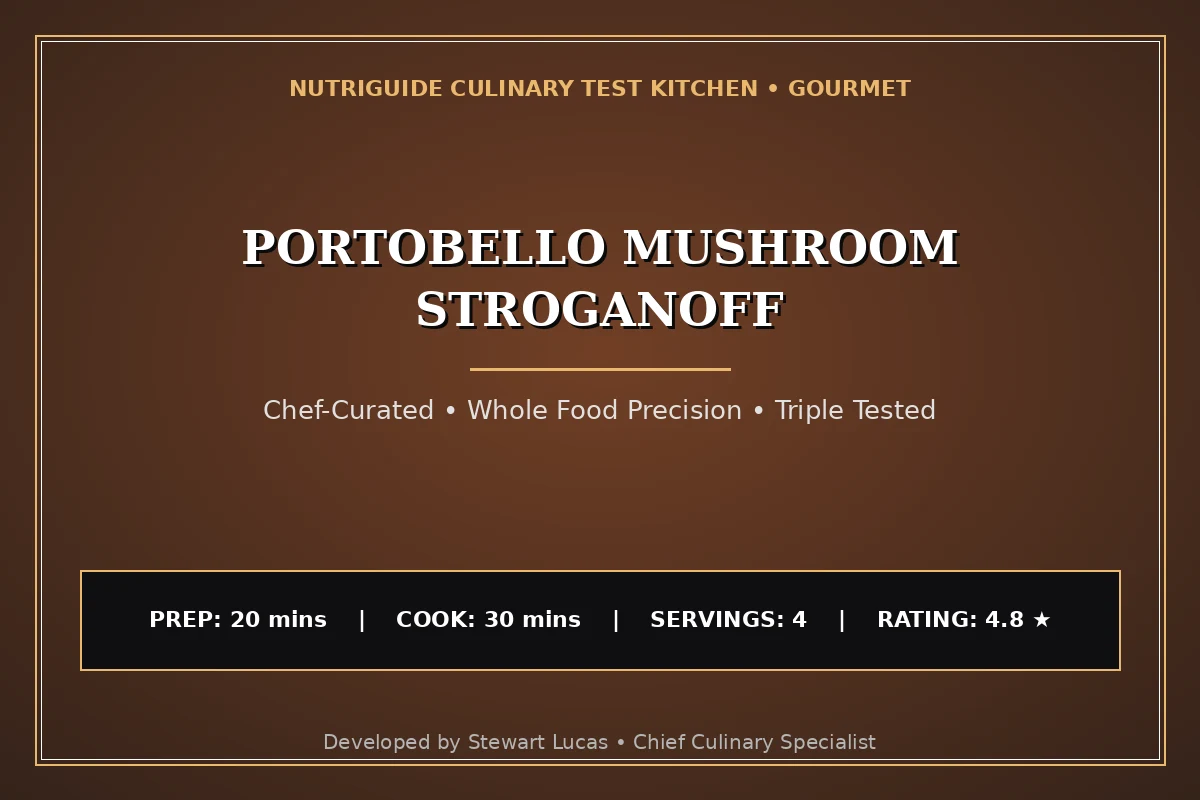 Portobello Mushroom Stroganoff