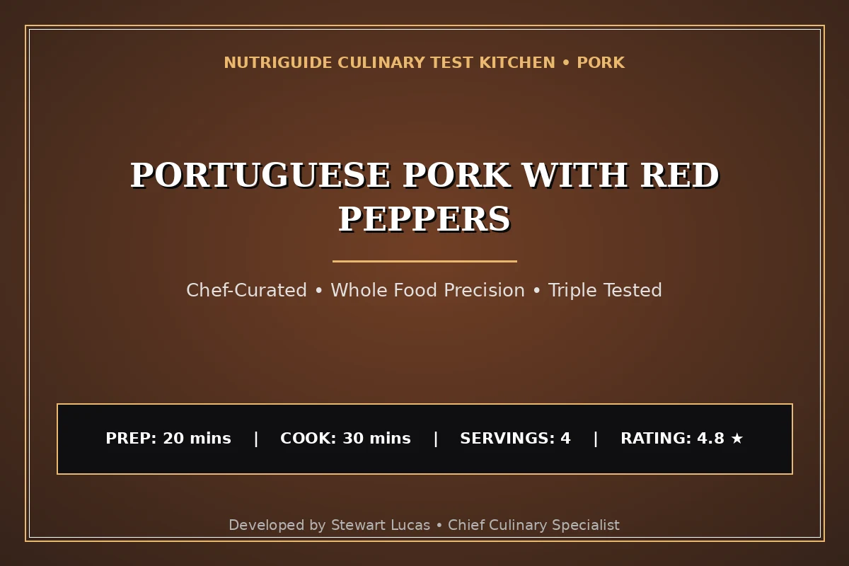 Portuguese Pork With Red Peppers