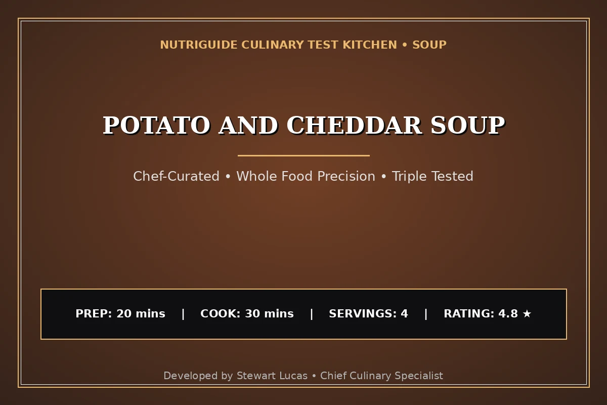 Potato And Cheddar Soup