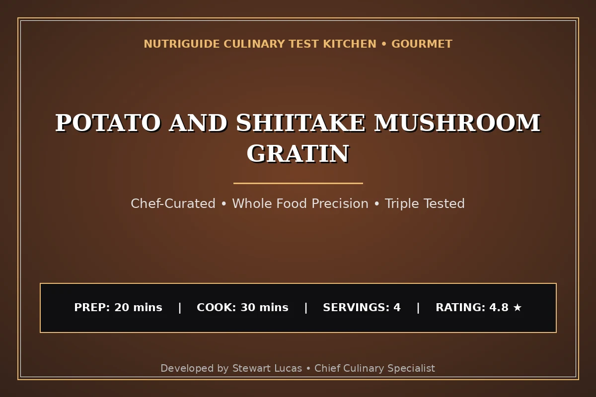Potato And Shiitake Mushroom Gratin