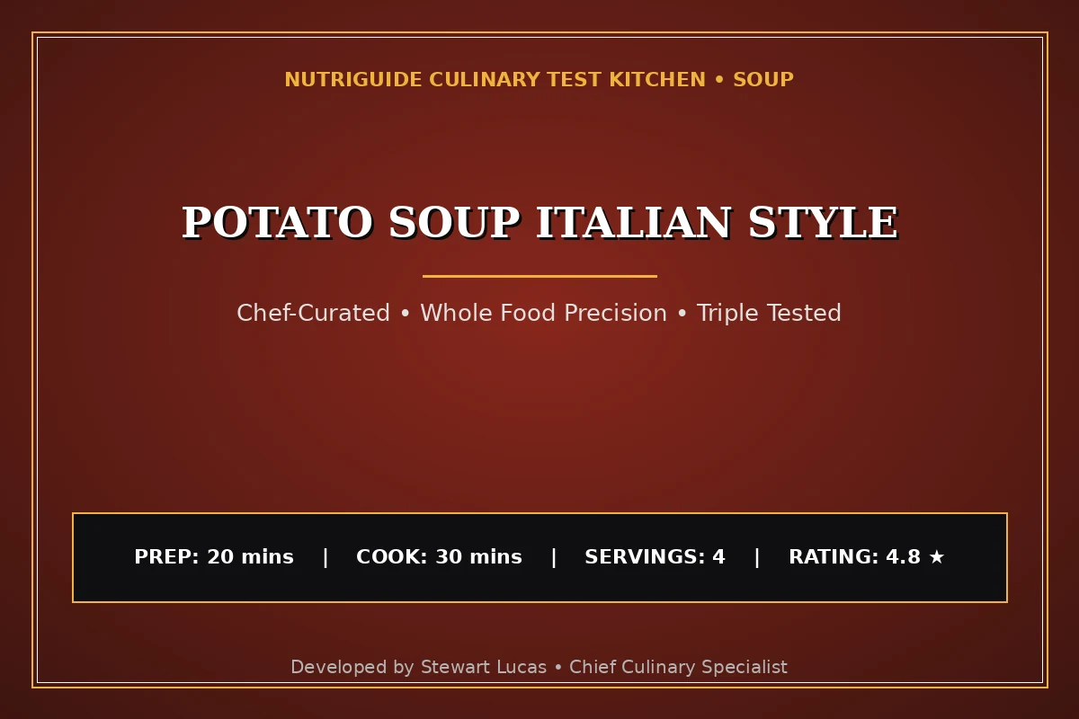Potato Soup Italian Style