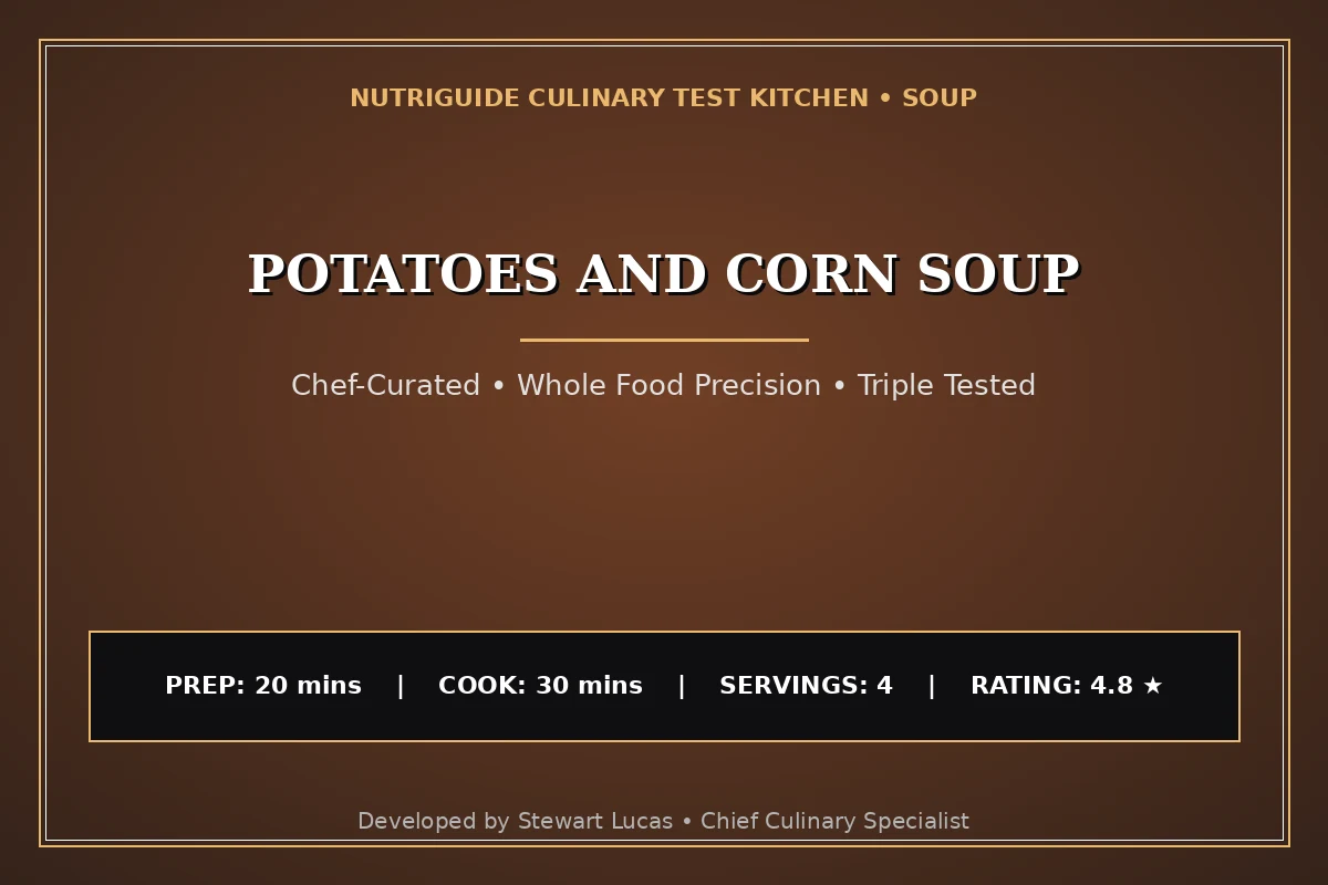 Potatoes And Corn Soup