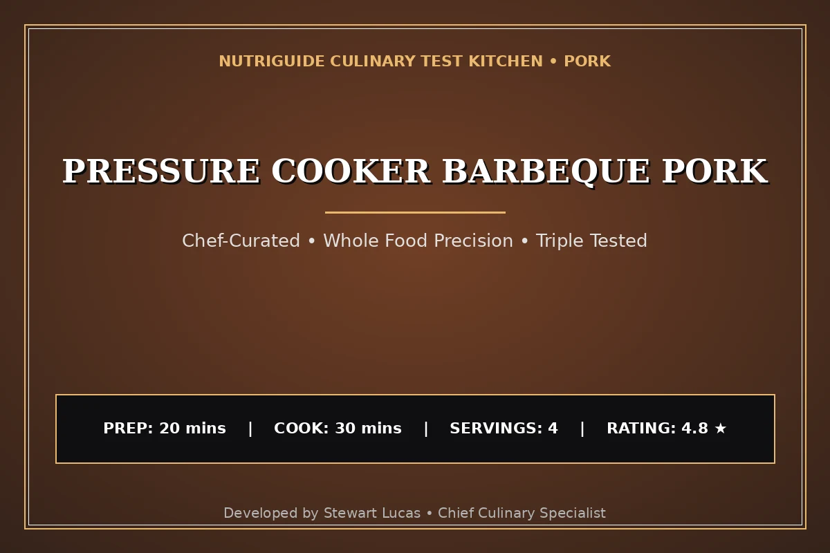 Pressure Cooker Barbeque Pork