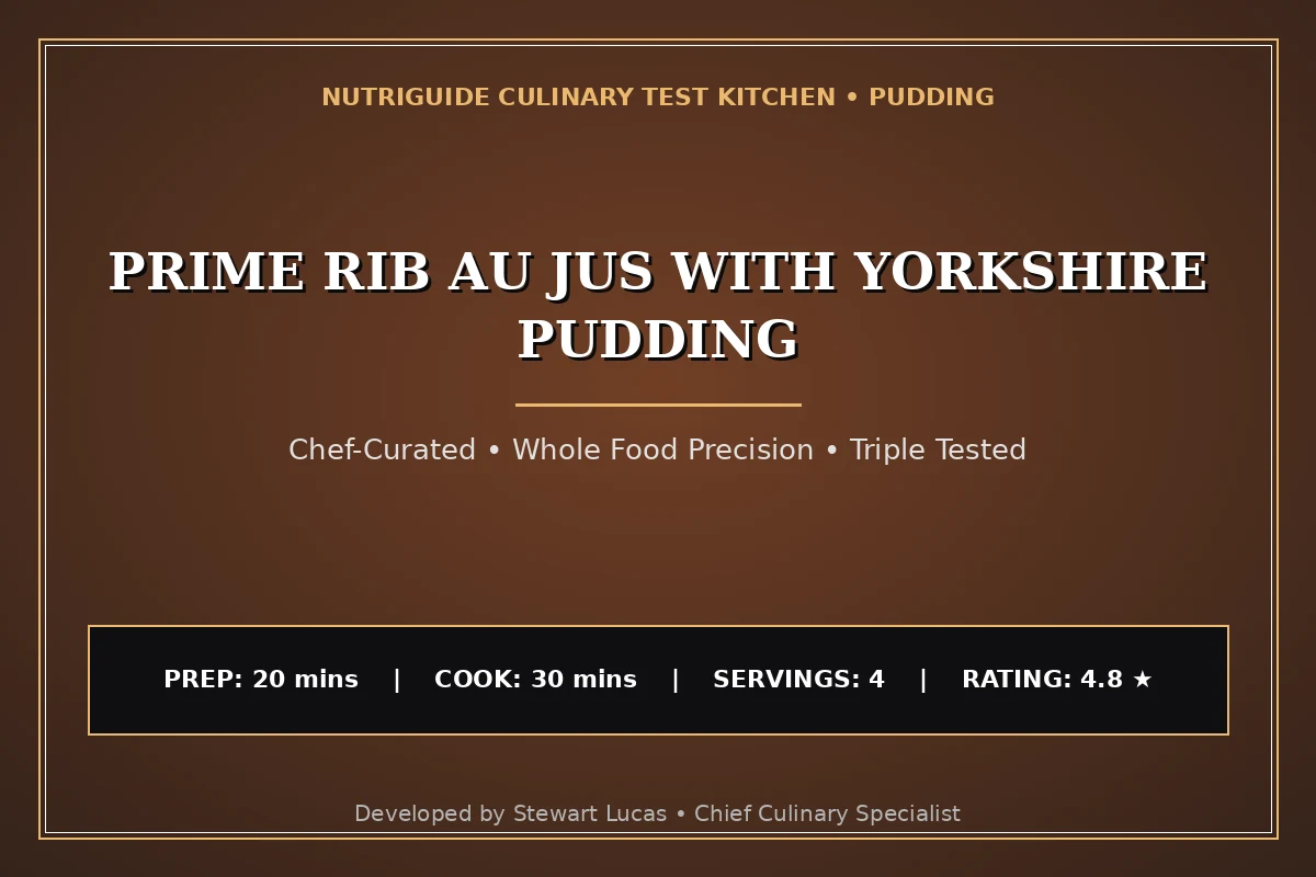 Prime Rib Au Jus With Yorkshire Pudding