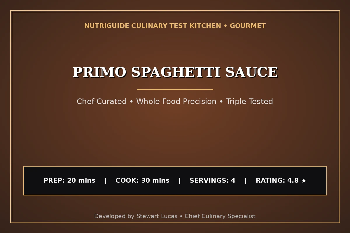 Primo Spaghetti Sauce