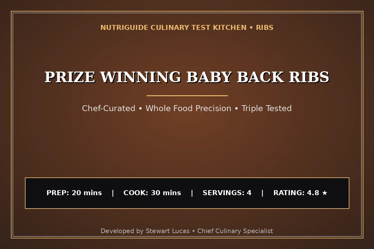 Prize Winning Baby Back Ribs