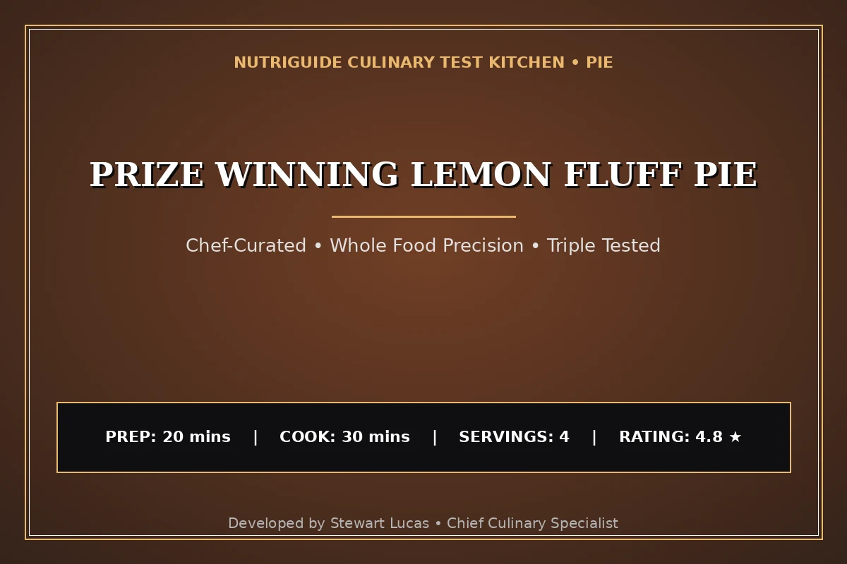 Prize Winning Lemon Fluff Pie