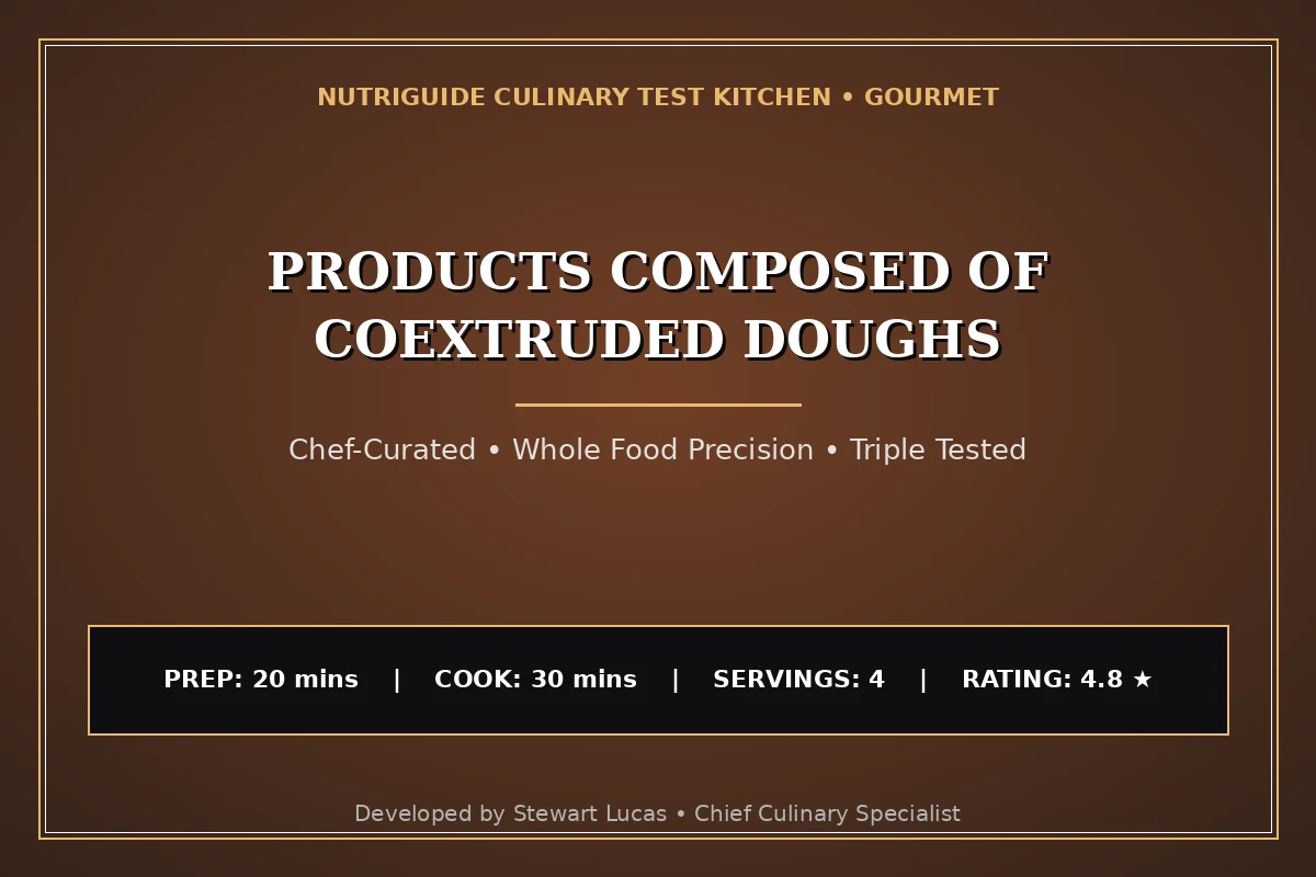 Products Composed Of Coextruded Doughs