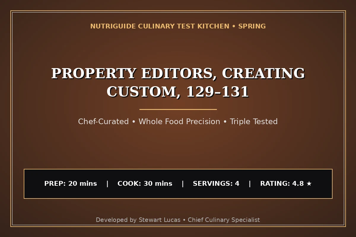 Property Editors, Creating Custom, 129–131