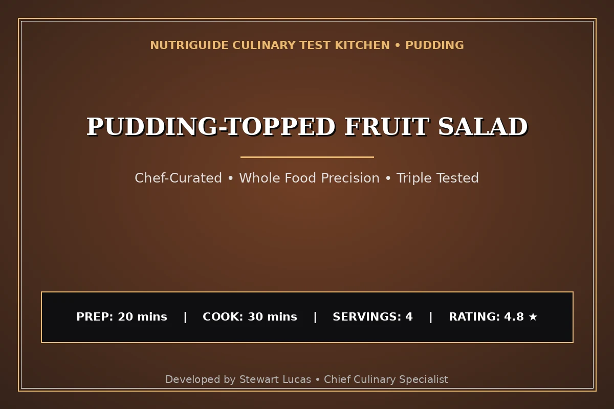 Pudding-Topped Fruit Salad