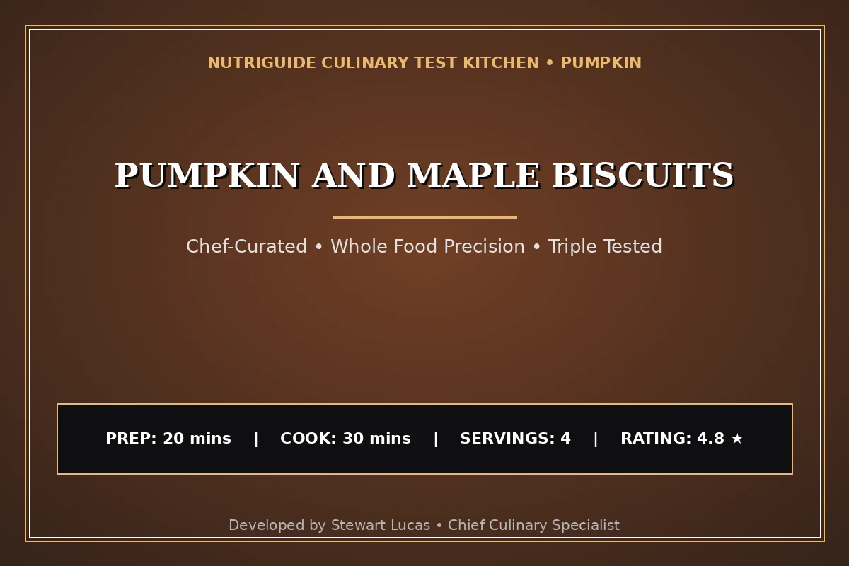 Pumpkin And Maple Biscuits