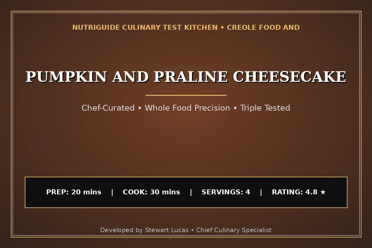 Pumpkin And Praline Cheesecake