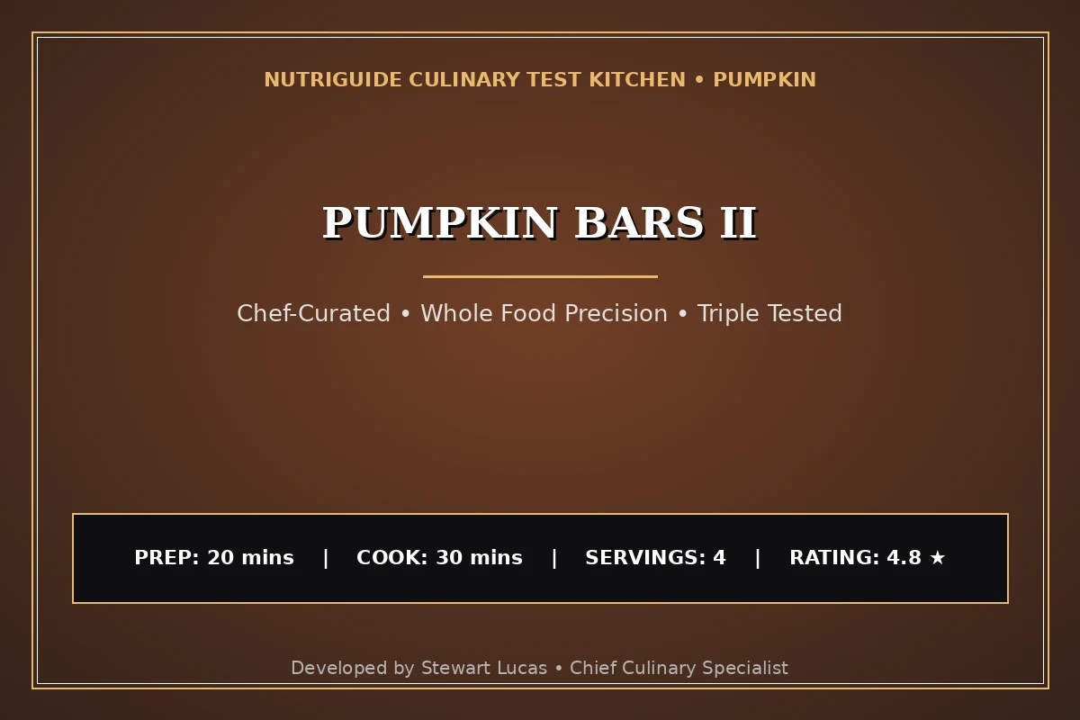 Pumpkin Bars Ii