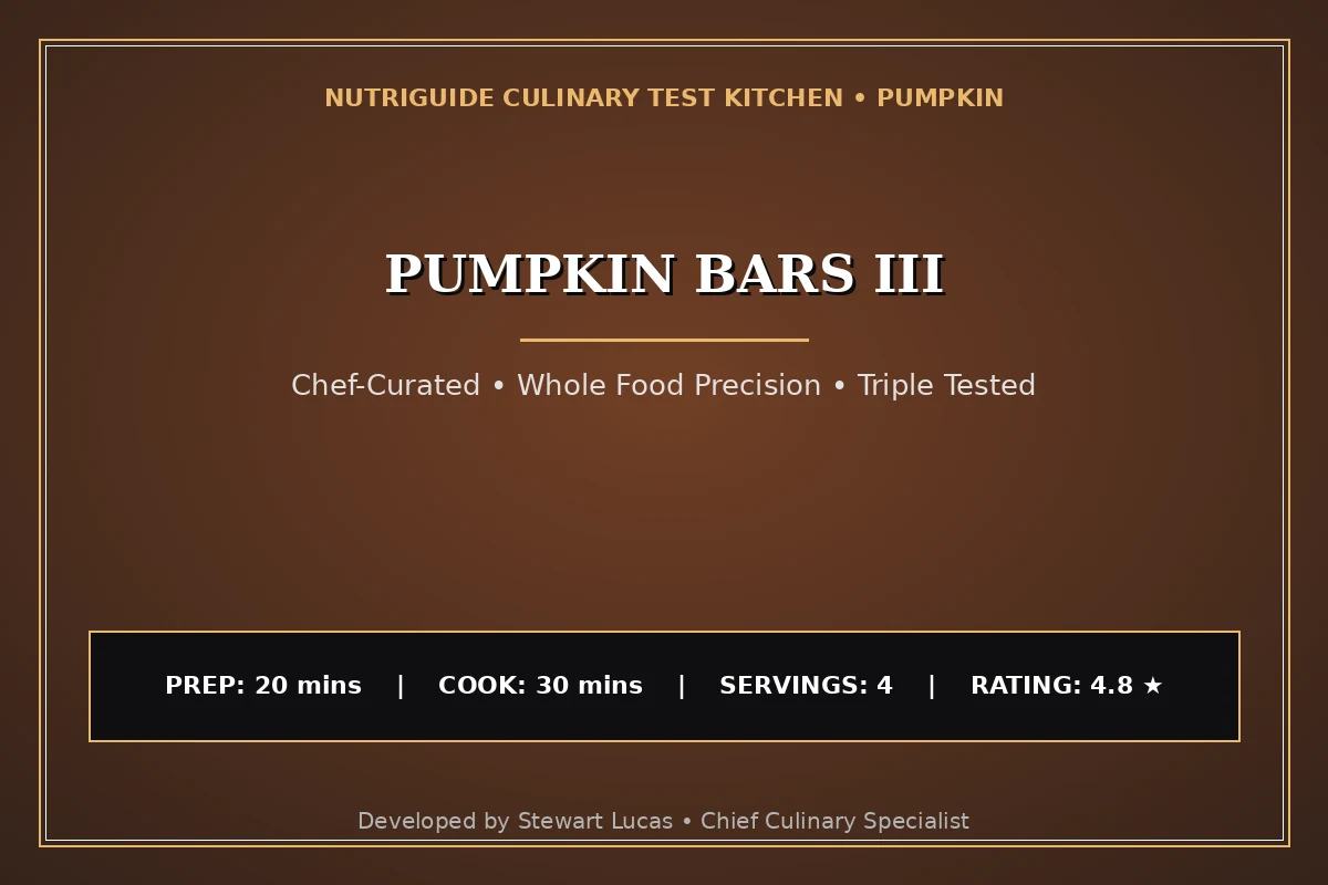 Pumpkin Bars Iii