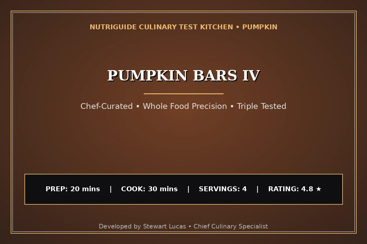 Pumpkin Bars Iv