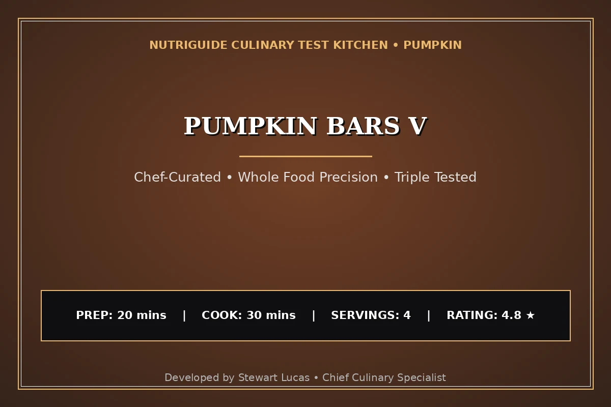 Pumpkin Bars V