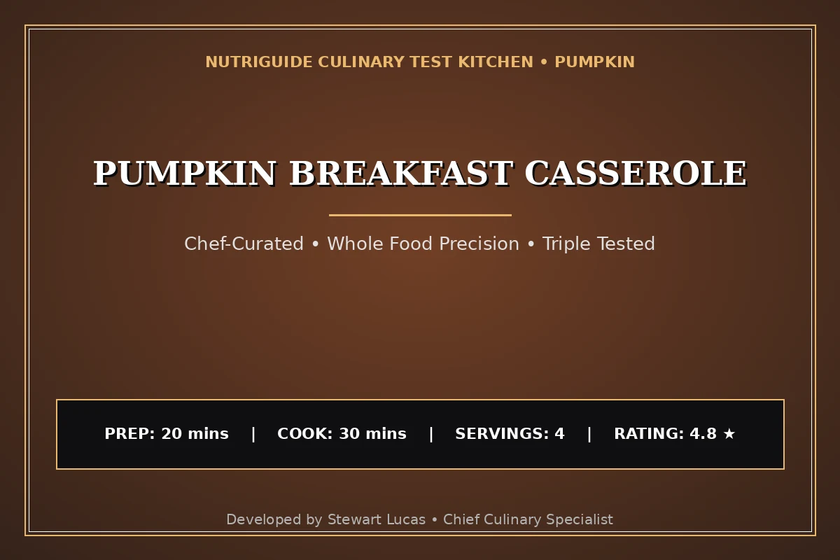 Pumpkin Breakfast Casserole
