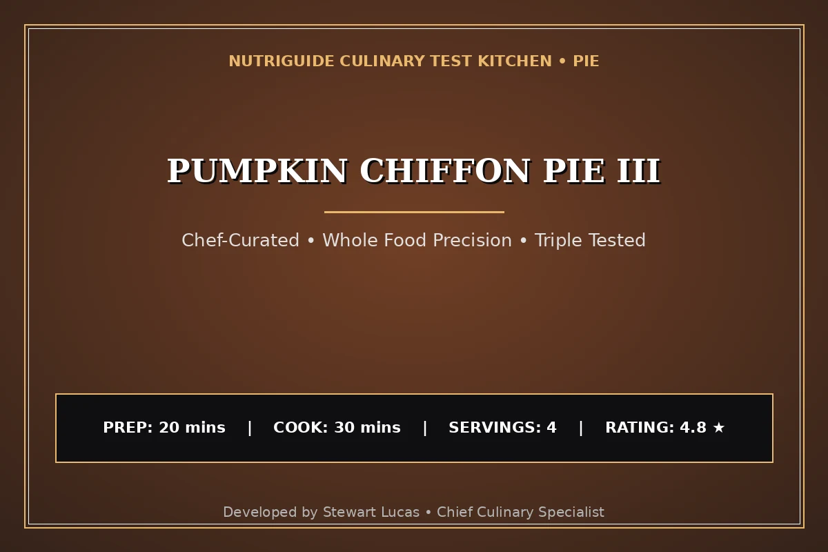 Pumpkin Chiffon Pie Iii