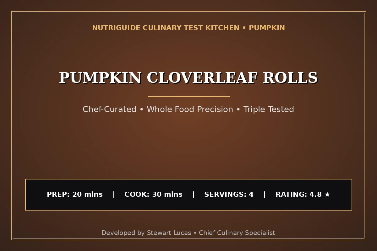 Pumpkin Cloverleaf Rolls
