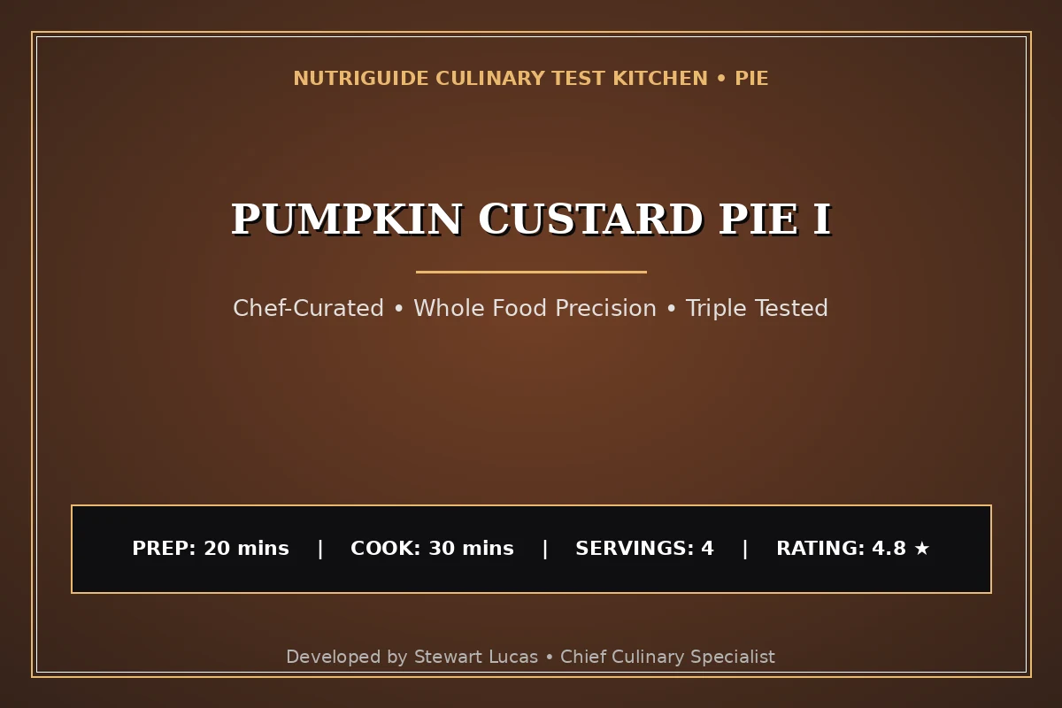 Pumpkin Custard Pie I